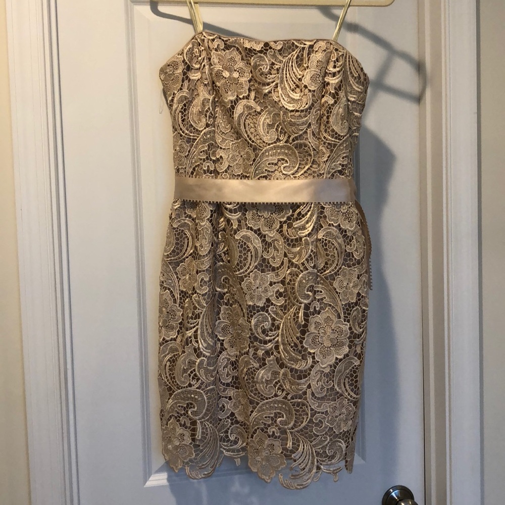 Strapless cocktail dress
